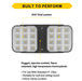 Halco EMG-RH-2-IND-SQ-BK Remote Head Indoor Double Square Black 2W LED 3.6-15VDC Input (98062)