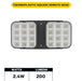 Halco EMG-RH-2-IND-SQ-BK Remote Head Indoor Double Square Black 2W LED 3.6-15VDC Input (98062)