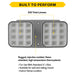 Halco EMG-RH-2-IND-SQ-GY Remote Head Indoor Double Square Gray 2.4W LED 3.6-15VDC Input (98070)