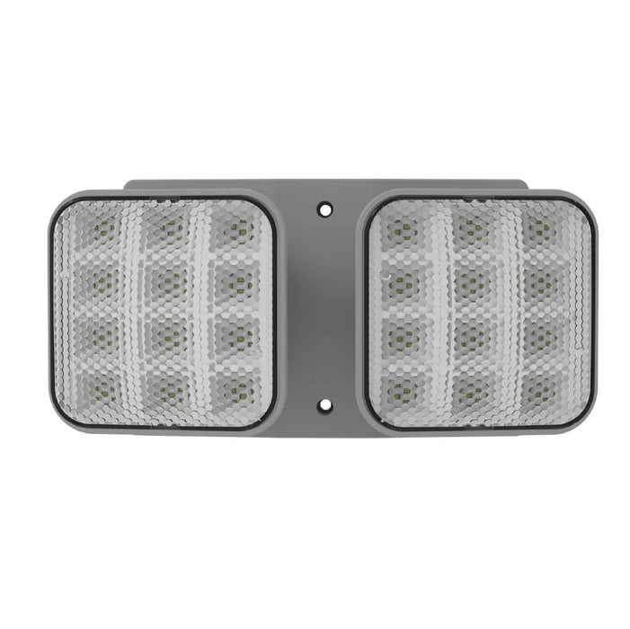 Halco EMG-RH-2-IND-SQ-GY Remote Head Indoor Double Square Gray 2.4W LED 3.6-15VDC Input (98070)