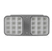 Halco EMG-RH-2-IND-SQ-GY Remote Head Indoor Double Square Gray 2.4W LED 3.6-15VDC Input (98070)