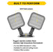 Halco EMG-RH-2-OUT-SQ-GY Remote Head Outdoor Double Square Gray 2.4W LED 3.6-15VDC Input (98074)
