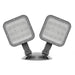 Halco EMG-RH-2-OUT-SQ-GY Remote Head Outdoor Double Square Gray 2.4W LED 3.6-15VDC Input (98074)