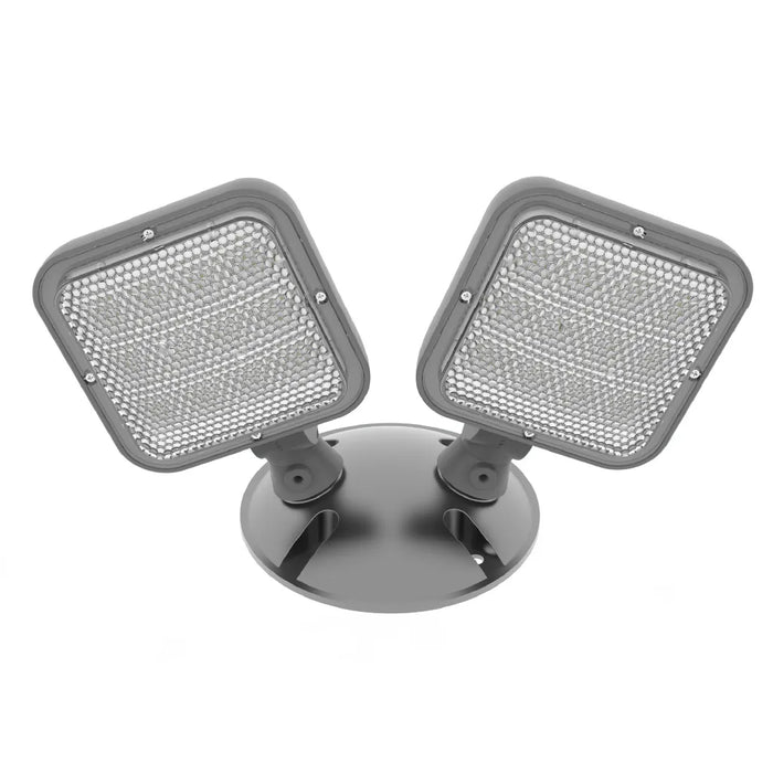 Halco EMG-RH-2-OUT-SQ-GY Remote Head Outdoor Double Square Gray 2.4W LED 3.6-15VDC Input (98074)