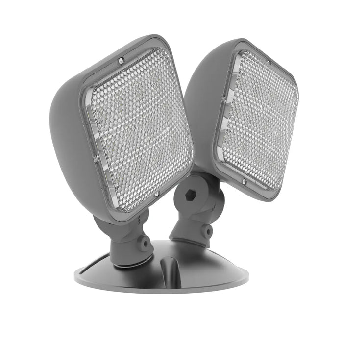 Halco EMG-RH-2-OUT-SQ-GY Remote Head Outdoor Double Square Gray 2.4W LED 3.6-15VDC Input (98074)