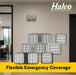 Halco EMG-RH-2-IND-SQ-GY Remote Head Indoor Double Square Gray 2.4W LED 3.6-15VDC Input (98070)