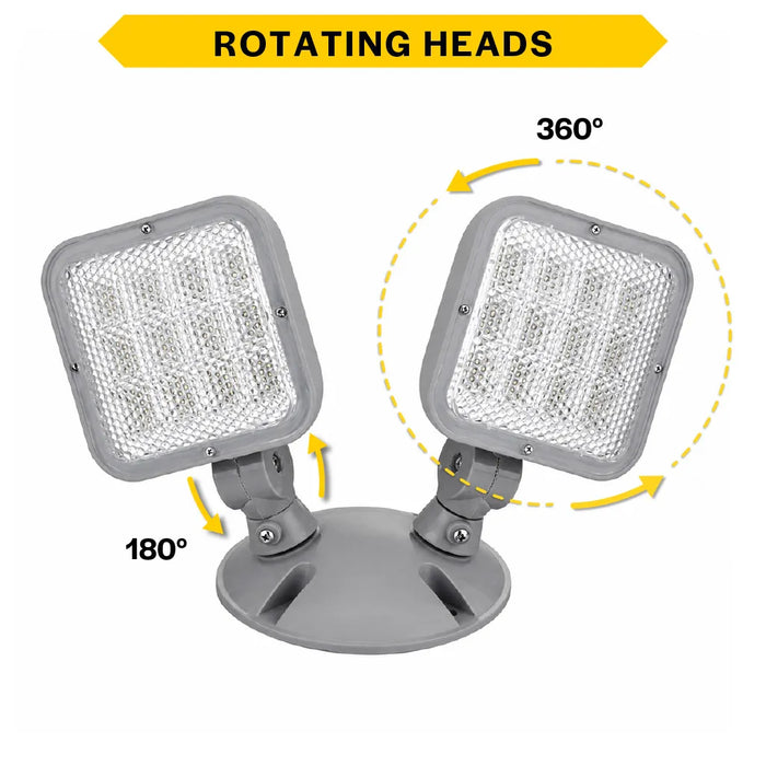 Halco EMG-RH-1-OUT-SQ-BK Remote Head Outdoor Single Square Black 1W LED 3.6-15VDC Input (98065)