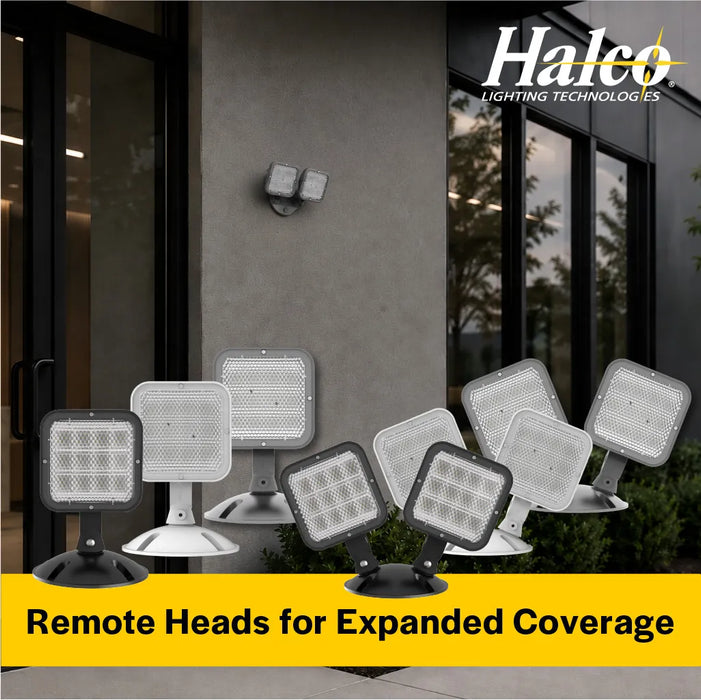 Halco EMG-RH-2-OUT-SQ-GY Remote Head Outdoor Double Square Gray 2.4W LED 3.6-15VDC Input (98074)