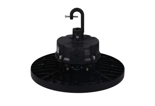 Halco ERHB-1-LS-CS-U Essential Round LED High Bay Wattage/CCT Selectable 60W/80W/100W 4000K/5000K 120-277V 0-10V Dimming Black (37310)