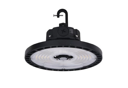 Halco ERHB-1-LS-CS-U Essential Round LED High Bay Wattage/CCT Selectable 60W/80W/100W 4000K/5000K 120-277V 0-10V Dimming Black (37310)