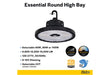 Halco ERHB-1-LS-CS-U Essential Round LED High Bay Wattage/CCT Selectable 60W/80W/100W 4000K/5000K 120-277V 0-10V Dimming Black (37310)
