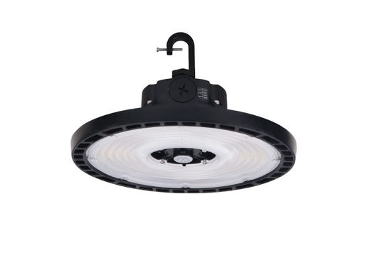 Halco ERHB-2-LS-CS-U Essential Round LED High Bay Wattage/CCT Selectable 90W/120W/150W 4000K/5000K 120-277V 0-10V Dimming Black (37311)