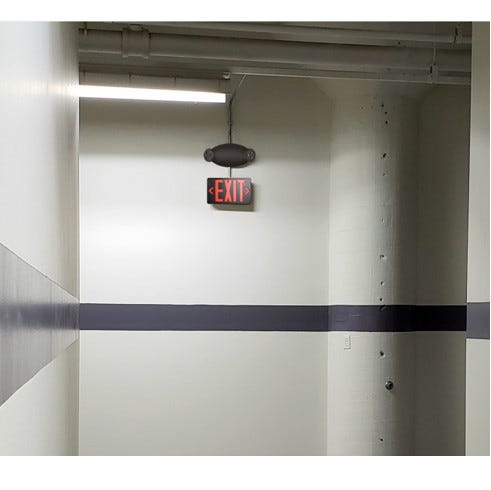 Halco EV-EME-R-BK Evade Emergency Unit Black Thermoplastic 2 Head Round With Backup Battery (96008)