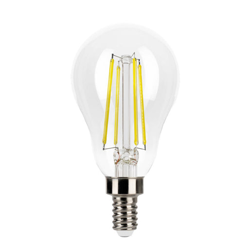 Halco 5A15-CL-FLED4-950-E12-D LED Filament A15 Lamp Candelabra E12 Base 5000K 5W 450Lm Clear 90 CRI 120V Dimmable (82502)
