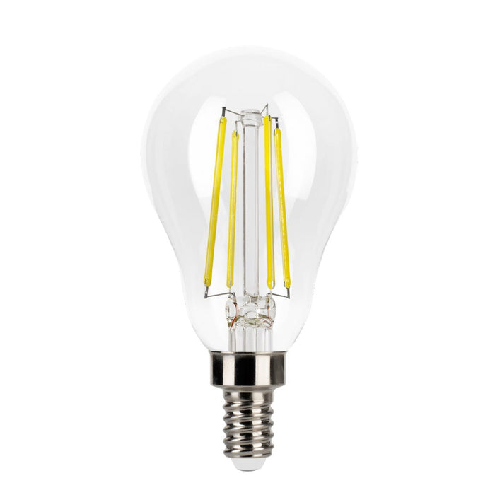 Halco 5A15-CL-FLED4-950-E12-D LED Filament A15 Lamp Candelabra E12 Base 5000K 5W 450Lm Clear 90 CRI 120V Dimmable (82502)