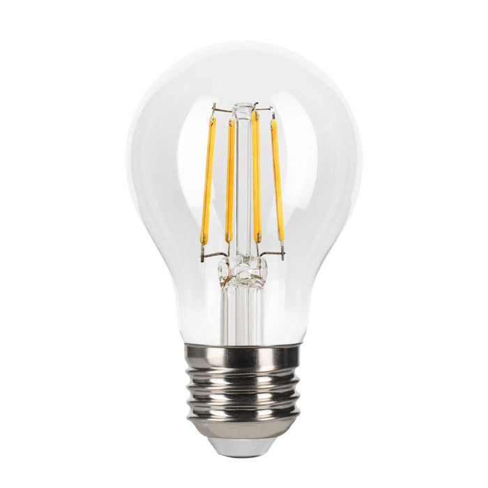 Halco 5A19-CL-FLED4-927-E26-D-T24 LED Filament A19 Lamp Medium E26 Base 2700K 5W 450Lm Clear 90 CRI 120V Dimmable (82524)