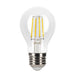 Halco 5A19-CL-FLED4-930-E26-D-T24 LED Filament A19 Lamp Medium E26 Base 3000K 5W 450Lm Clear 90 CRI 120V Dimmable (82525)