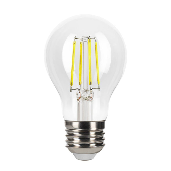 Halco 5A19-CL-FLED4-950-E26-D-T24 LED Filament A19 Lamp Medium E26 Base 5000K 5W 450Lm Clear 90 CRI 120V Dimmable (82526)
