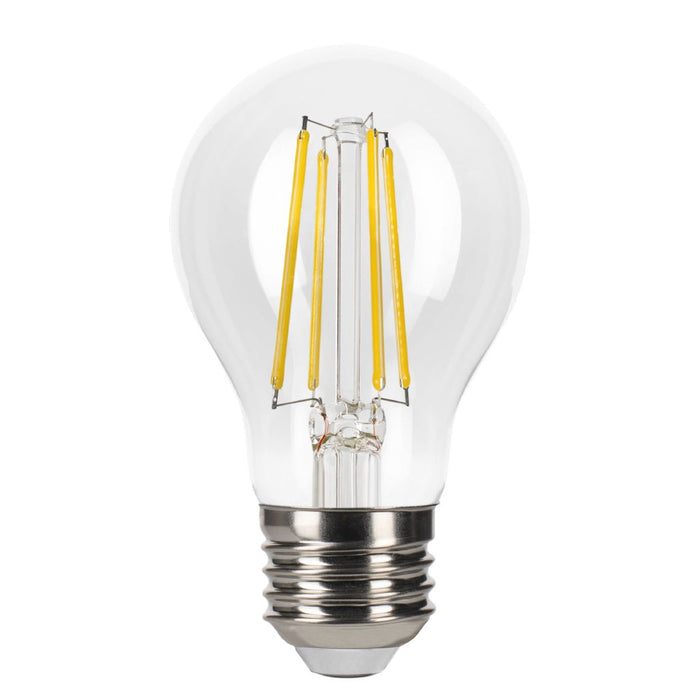 Halco 9A19-CL-FLED4-927-E26-D-T24 LED Filament A19 Lamp Medium E26 Base 2700K 9W 800Lm Clear 90 CRI 120V Dimmable (82530)