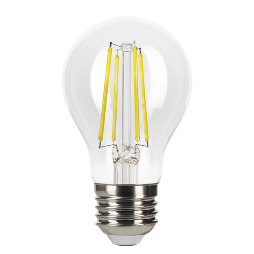 Halco 9A19-CL-FLED4-930-E26-D-T24 LED Filament A19 Lamp Medium E26 Base 3000K 9W 800Lm Clear 90 CRI 120V Dimmable (82531)