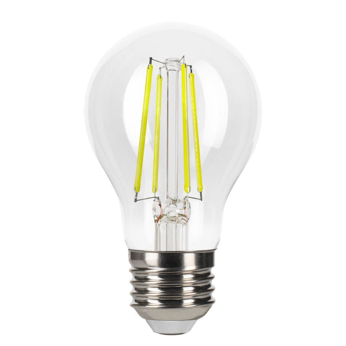 Halco 9A19-CL-FLED4-950-E26-D-T24 LED Filament A19 Lamp Medium E26 Base 5000K 9W 800Lm Clear 90 CRI 120V Dimmable (82532)