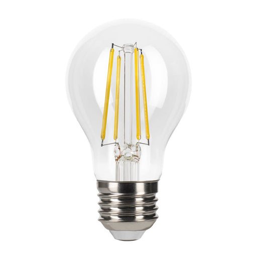 Halco LSA19-CL-FLED4-927-E26-D LED Filament A19 Bulb E26 Base 2700K 3-Step Built In Dimming Wattage/Lumen Selectable 2W/4W/7W 136Lm/450Lm/800Lm Clear (82537)