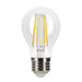 Halco LSA19-CL-FLED4-927-E26-D LED Filament A19 Bulb E26 Base 2700K 3-Step Built In Dimming Wattage/Lumen Selectable 2W/4W/7W 136Lm/450Lm/800Lm Clear (82537)