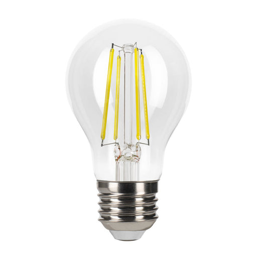 Halco LSA19-CL-FLED4-930-E26-D LED Filament A19 Bulb E26 Base 3000K 3-Step Built In Dimming Wattage/Lumen Selectable 2W/4W/7W 136Lm/450Lm/800Lm Clear (82538)