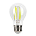 Halco LSA19-CL-FLED4-950-E26-D LED Filament A19 Bulb E26 Base 5000K 3-Step Built In Dimming Wattage/Lumen Selectable 2W/4W/7W 136Lm/450Lm/800Lm Clear (82539)