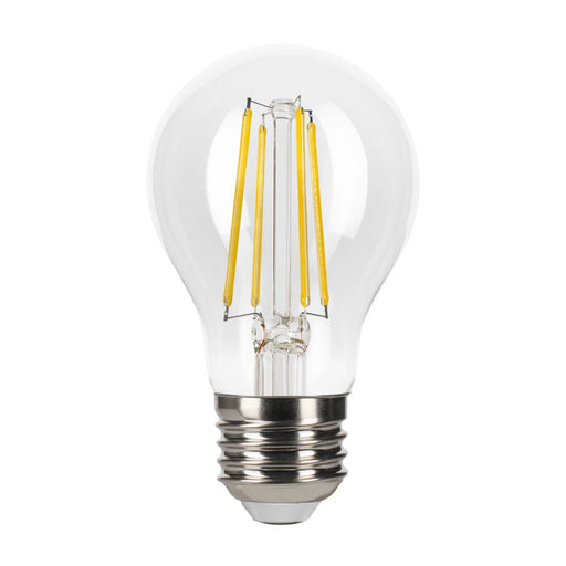 Halco A19-CL-FLED4-927-E26-3WD LED Filament A19 Lamp E26 Base 2700K 3-Way 3.3W/5.5W/8.8W Lumen Selectable 300Lm/500Lm/800Lm 90 CRI 120V Clear Dimmable (82713)