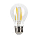 Halco A19-CL-FLED4-927-E26-3WD LED Filament A19 Lamp E26 Base 2700K 3-Way 3.3W/5.5W/8.8W Lumen Selectable 300Lm/500Lm/800Lm 90 CRI 120V Clear Dimmable (82713)