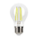 Halco A19-CL-FLED4-950-E26-3WD LED Filament A19 Lamp E26 Base 5000K 3-Way 3.3W/5.5W/8.8W Lumen Selectable 300Lm/500Lm/800Lm 90 CRI 120V Clear Dimmable (82715)