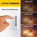 Halco LSA19-FR-FLED4-930-E26-D LED Filament A19 Bulb E26 Base 3000K 3-Step Built In Dimming Wattage/Lumen Selectable 2W/4W/7W 136Lm/450Lm/800Lm Frosted (82541)