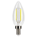Halco 3B11-CL-FLED4-950-E12-D LED Filament B11 Lamp Candelabra E12 Base 5000K 3.3W 300Lm Clear 90 CRI 120V Dimmable (82551)