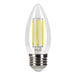 Halco 6B11-CL-FLED4-950-E26-D-T24 LED Filament B11 Lamp Medium E26 Base 5000K 5.5W 500Lm Clear 90 CRI 120V Dimmable (82581)