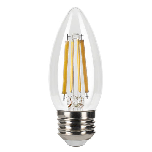 Halco 9B11-CL-FLED4-927-E26-D LED Filament B11 Lamp Medium E26 Base 2700K 8.8W 800Lm Clear 90 CRI 120V Dimmable (82585)