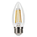 Halco 9B11-CL-FLED4-927-E26-D LED Filament B11 Lamp Medium E26 Base 2700K 8.8W 800Lm Clear 90 CRI 120V Dimmable (82585)