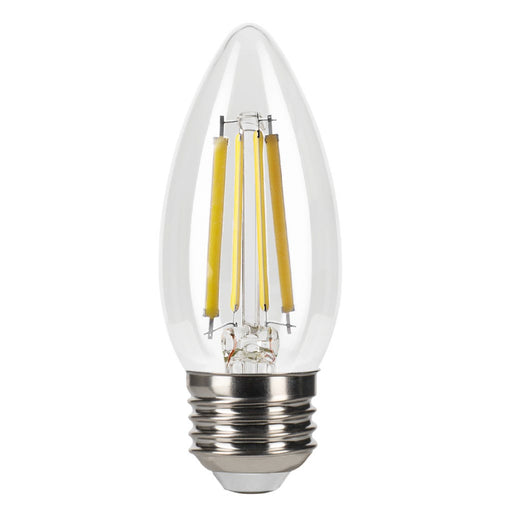 Halco 9B11-CL-FLED4-930-E26-D LED Filament B11 Lamp Medium E26 Base 3000K 8.8W 800Lm Clear 90 CRI 120V Dimmable (82586)