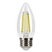 Halco 9B11-CL-FLED4-950-E26-D LED Filament B11 Lamp Medium E26 Base 5000K 8.8W 800Lm Clear 90 CRI 120V Dimmable (82587)