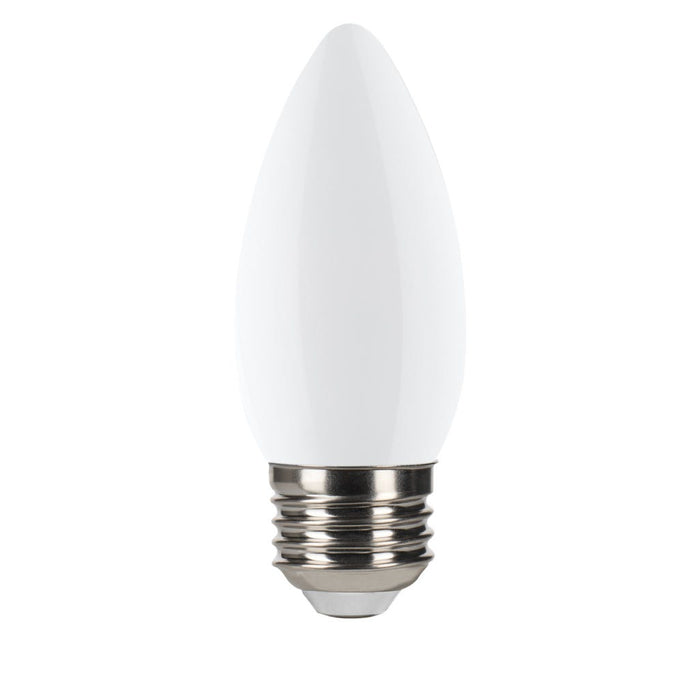 Halco B11-FR-FLED4-950-E26-3WD LED Filament B11 Lamp E26 Base 5000K 3-Way 2.2W/3.3W/5.5W Lumen Selectable 200Lm/300Lm/500Lm 90 CRI 120V Frosted (82724)