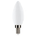Halco LSB11-FR-FLED4-930-E12-D LED Filament Bullet B11 Bulb E12 Base 3000K 3-Step Built In Dimming Selectable 1.5W/3W/5W 80Lm/300Lm/800Lm 90 CRI 120V Frosted (82571)