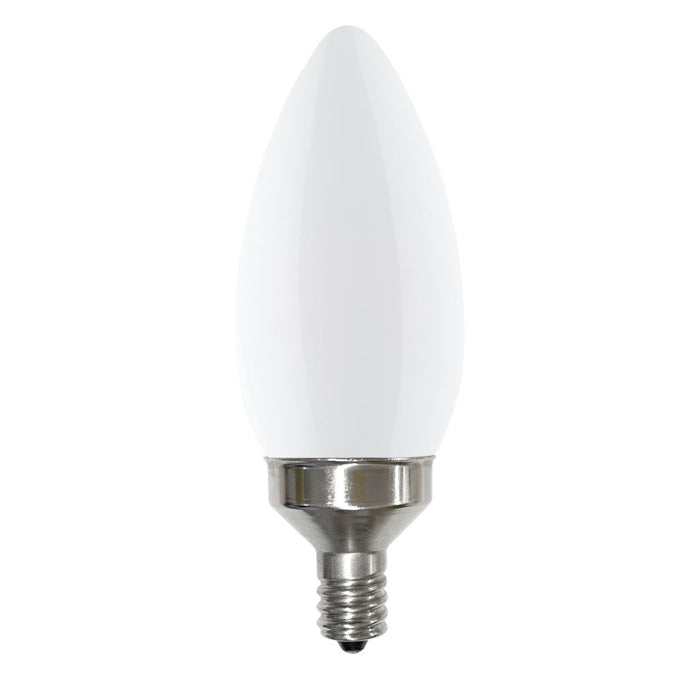 Halco 9B11-FR-FLED4-950-E12-D LED Filament B11 Lamp Candelabra E12 Base 5000K 8.8W 800Lm Frosted 90 CRI 120V Dimmable (82566)
