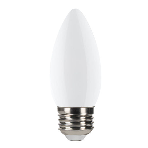 Halco LSB11-FR-FLED4-930-E26-D LED Filament Bullet B11 Bulb E26 Base 3000K 3-Step Built In Dimming Selectable 1.5W/3W/5W 80Lm/300Lm/800Lm 90 CRI 120V Frosted (82595)