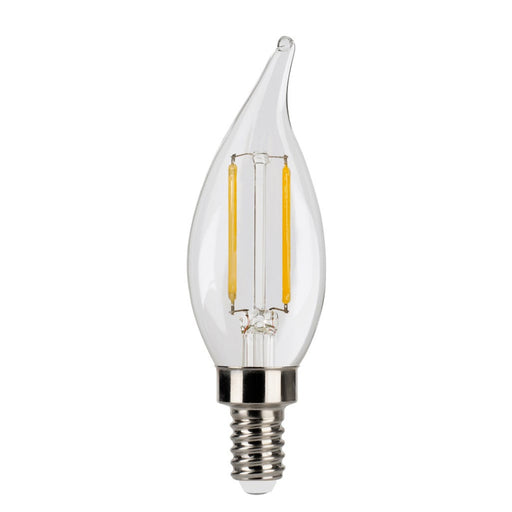 Halco 3CA11-CL-FLED4-927-E12-D LED Filament CA11 Lamp Candelabra E12 Base 2700K 3.3W 300Lm Clear 90 CRI 120V Dimmable (82597)