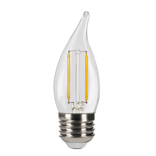Halco 3CA11-CL-FLED4-927-E26-D LED Filament CA11 Lamp Medium E26 Base 2700K 3.3W 300Lm Clear 90 CRI 120V Dimmable (82618)