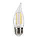 Halco 3CA11-CL-FLED4-927-E26-D LED Filament CA11 Lamp Medium E26 Base 2700K 3.3W 300Lm Clear 90 CRI 120V Dimmable (82618)
