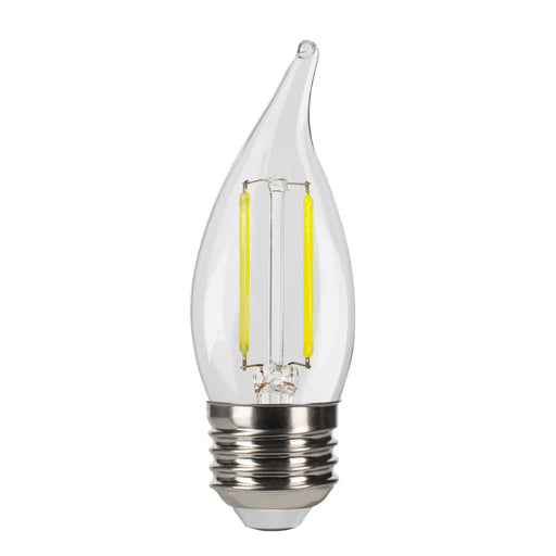 Halco 3CA11-CL-FLED4-950-E26-D LED Filament CA11 Lamp Medium E26 Base 5000K 3.3W 300Lm Clear 90 CRI 120V Dimmable (82620)