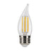 Halco CA11-CL-FLED4-927-E26-3WD LED Filament CA11 Lamp E26 Base 2700K 3-Way 2.2W/3.3W/5.5W Lumen Selectable 200Lm/300Lm/500Lm 90 CRI 120V Clear (82725)