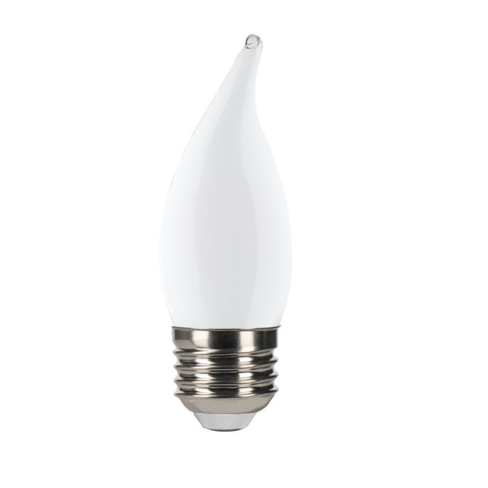 Halco CA11-FR-FLED4-930-E26-3WD LED Filament CA11 Lamp E26 Base 3000K 3-Way 2.2W/3.3W/5.5W Lumen Selectable 200Lm/300Lm/500Lm 90 CRI 120V Frosted (82729)