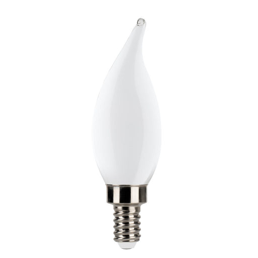 Halco 6CA11-FR-FLED4-930-E12-D-T24 LED Filament CA11 Lamp Candelabra E12 Base 3000K 5.5W 500Lm Frosted 90 CRI 120V Dimmable (82607)